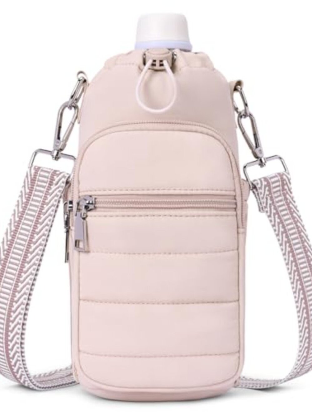 Water Bottle Bag Crossbody Holder Insulated Carrier Purse